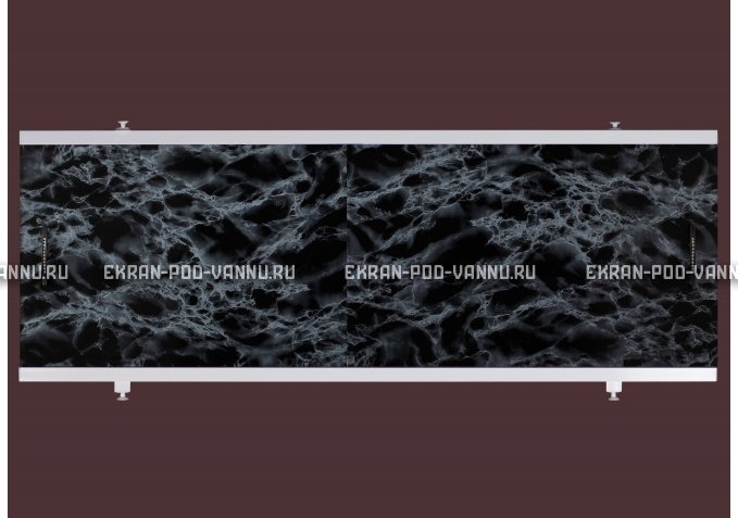 Экран EUROPLEX Универсал черный мрамор – купить по цене 6250 руб. в интернет-магазине в городе Уфа картинка 1