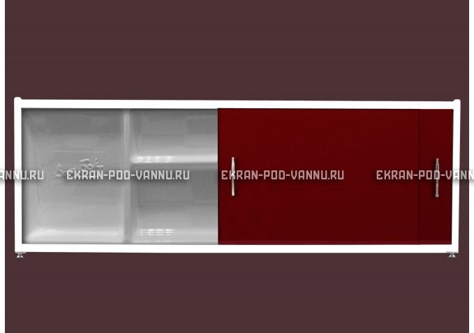Экран с полочкой - Бордо – купить по цене 6880 руб. в интернет-магазине в городе Уфа картинка 1