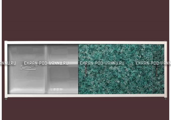 Экран с полкой - Малахит – купить по цене 6280 руб. в интернет-магазине в городе Уфа картинка 1