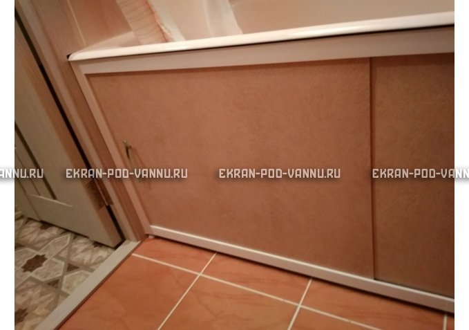 Раздвижной экран EUROPLEX Комфорт бежевый – купить по цене 6750 руб. в интернет-магазине в городе Уфа картинка 2