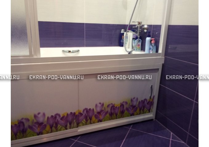 Экран на роликах EUROPLEX  Ирисы – купить по цене 12400 руб. в интернет-магазине в городе Уфа картинка 3
