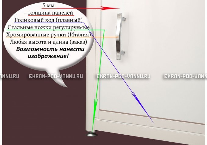 Экран на роликах EUROPLEX Акация – купить по цене 12400 руб. в интернет-магазине в городе Уфа картинка 2