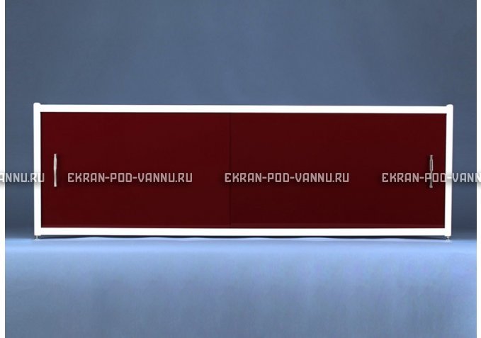 Раздвижной экран EUROPLEX Комфорт бордовый – купить по цене 7150 руб. в интернет-магазине в городе Уфа картинка 1