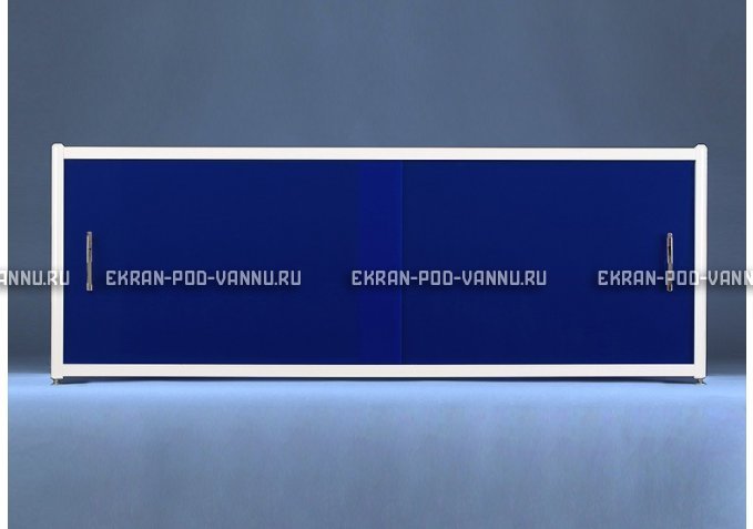 Раздвижной экран EUROPLEX Комфорт синий – купить по цене 6750 руб. в интернет-магазине в городе Уфа картинка 1