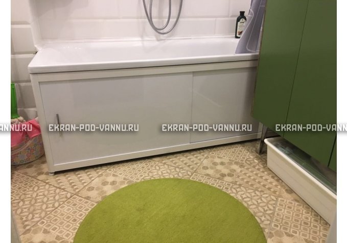 Раздвижной экран EUROPLEX Комфорт белый – купить по цене 6400 руб. в интернет-магазине в городе Уфа картинка 1