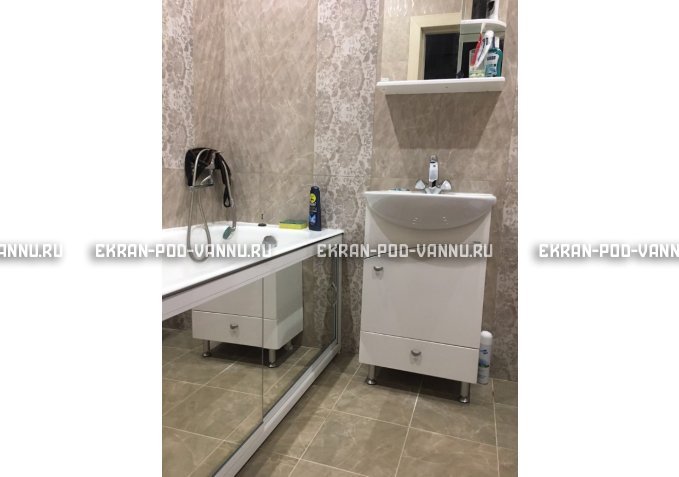 Раздвижной экран EUROPLEX Роликс Зеркальный – купить по цене 9700 руб. в интернет-магазине в городе Уфа картинка 5
