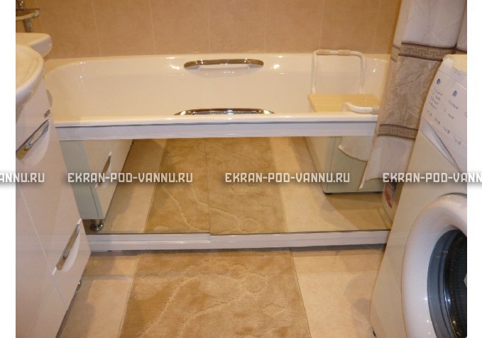 Раздвижной экран EUROPLEX Роликс Зеркальный – купить по цене 9700 руб. в интернет-магазине в городе Уфа картинка 3