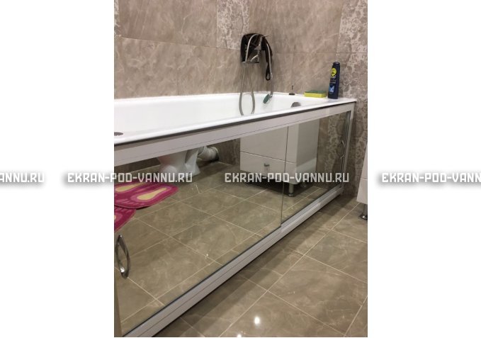 Раздвижной экран EUROPLEX Роликс Зеркальный – купить по цене 9700 руб. в интернет-магазине в городе Уфа картинка 9