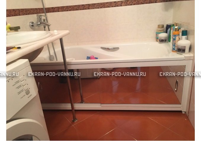 Раздвижной экран EUROPLEX Роликс Зеркальный – купить по цене 9700 руб. в интернет-магазине в городе Уфа картинка 10