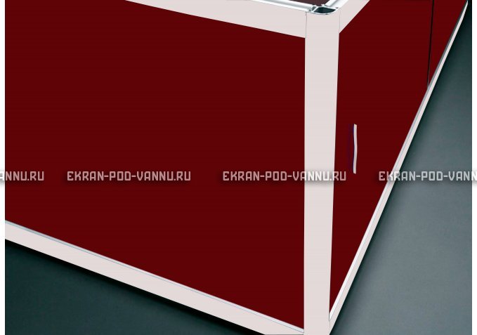 Торцевой экран EUROPLEX Комфорт бордовый – купить по цене 8760 руб. в интернет-магазине в городе Уфа картинка 1