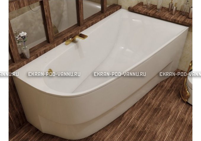 Акриловая ванна Vayer Boomerang 170x90 – купить по цене 47600 руб. в интернет-магазине в городе Уфа картинка 1