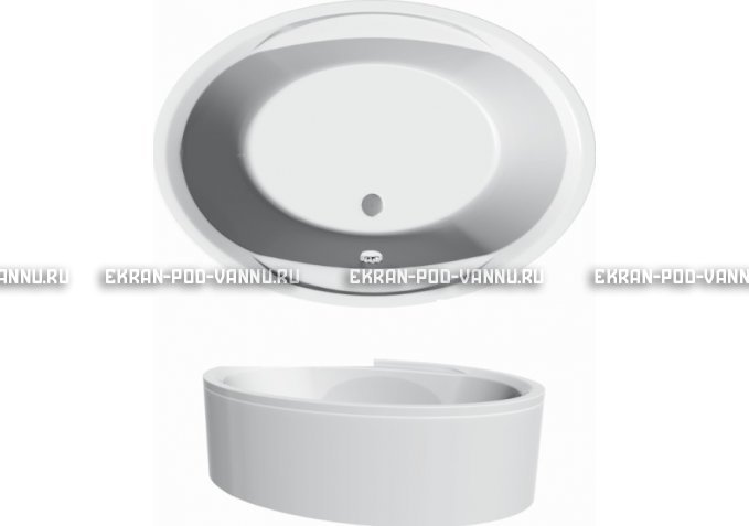 Акриловая ванна Vayer Opal 180x120 – купить по цене 33850 руб. в интернет-магазине в городе Уфа картинка 3