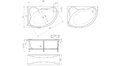 Акриловая ванна 1MarKa Catania 150x100 – купить по цене 17050 руб. в интернет-магазине в городе Уфа картинка 13